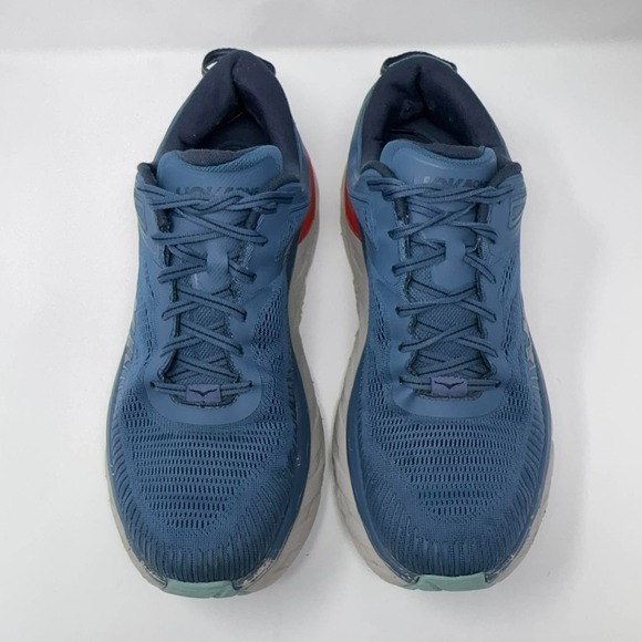 Hoka One One Bondi 7 Running Sneaker Shoes Men\'s Size 12 Real Teal Outerspace main image 5